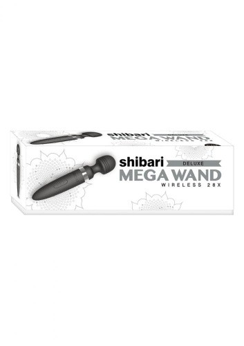Shibari Deluxe Mega Wand Wireless - Стимулятор, 28 см (чорний)