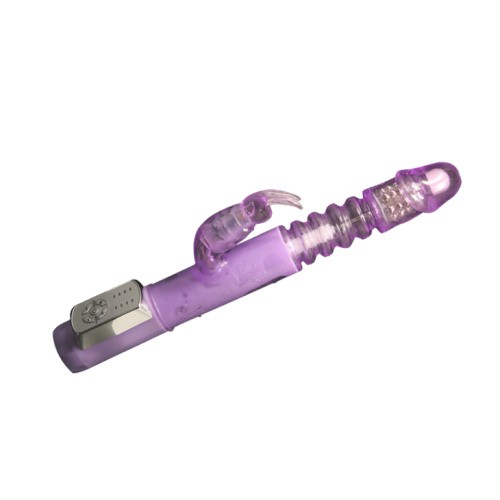 Deluxe Dream Lover Vibrator Purple With Bunny - вібратор-кролик з обертанням, поштовхами та вібрацією, 26х3 см - купити в Україні | Секс шоп SEX-SHOP.ua