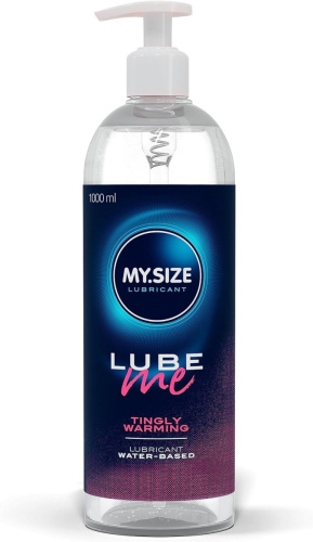 My.Size Lube Me Tightly Warming - Разогревающий лубрикант на водной основе, 1000 мл - sex-shop.ua