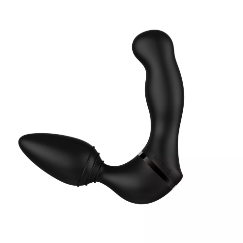 Nexus Revo Twist 2 in 1 Rotating Prostate Massager and Vibrating Butt Plug - стимулятор простати з анальною пробкою, 19.7х3.4 см (чорний)