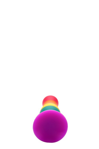 Colourful Love Plug - Анальная пробка, 10,5 см (радужный)