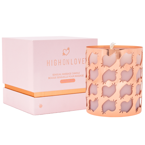 Массажная свеча Sensual Massage Candle, 250 мл (роза)