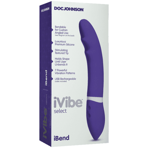 Doc Johnson iVibe Select iBend - Вібратор, 15.2х3.8 см (фіолетовий)