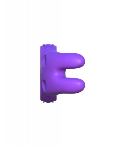 Pipedream Twin Teazer Rabbit Ring - подвійне віброкільце, 10х3.2 см (фіолетовий) - купити в Україні | Секс шоп SEX-SHOP.ua