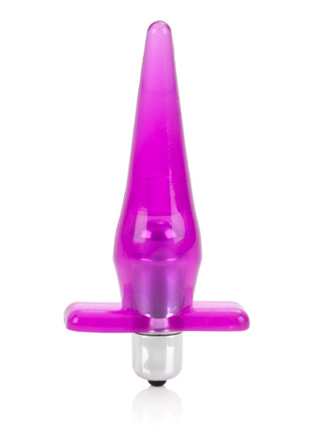 California Exotic Novelties Mini Vibro Tease - Анальная вибропробка, 10х3 см (розовая) - sex-shop.ua