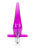California Exotic Novelties Mini Vibro Tease - Анальная вибропробка, 10х3 см (розовая) - sex-shop.ua