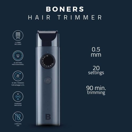 Boners Hair Trimmer Shaver - Триммер, (серый) - sex-shop.ua