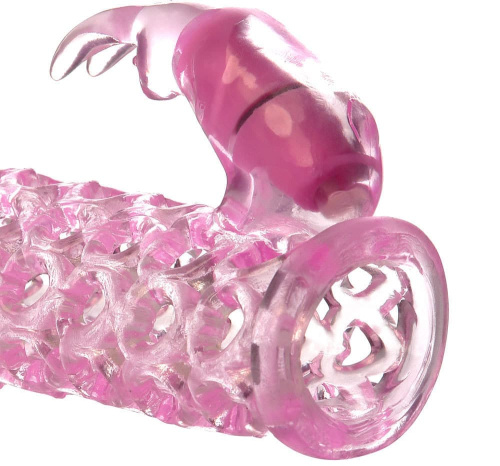 Pipedream Fx Vibrating Couples Cage Pink - Вибронасадка для увеличения члена, +2.5 см (розовый)