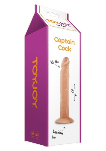 Captain Cock - Фаллоимитатор на присоске, 22х4,5 см - sex-shop.ua