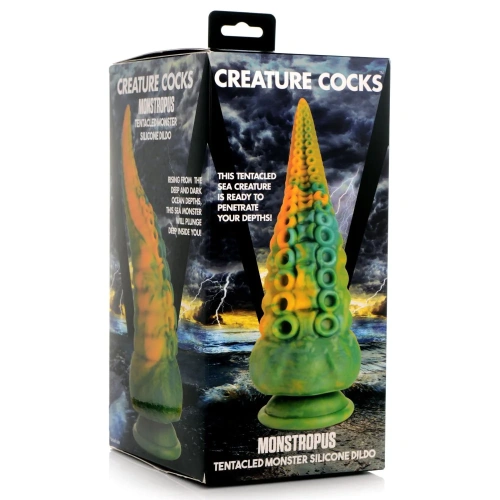 Creature Cocks Monstropus Tentacled Silicone Dildo - фантазийный фаллоимитатор щупальце Осьминога, 21.6х8.6 см - sex-shop.ua