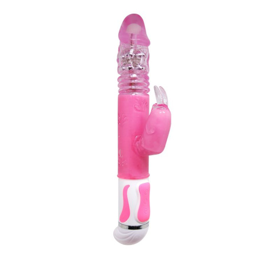 Fascination - Hi-tech - Вибратор-кролик с ротацией, 15.2х4 см (розовый) - sex-shop.ua