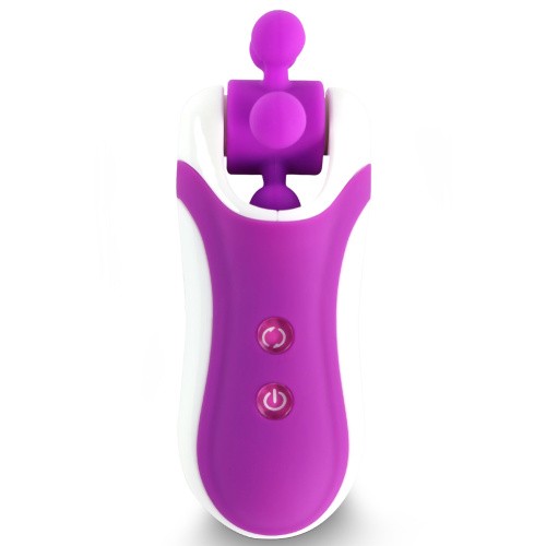 FeelzToys - Clitella Oral Clitoral Stimulator - Стимулятор с имитацией оральных ласк, 11х5 см, (фиолетовый) - sex-shop.ua