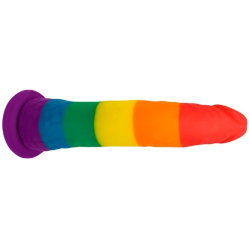 Фаллоимитатор Pride Dildo Silicone Rainbow, 14х3,6 см