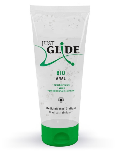 Just Glide Bio Anal - Анальный лубрикант на водной основе, 200 мл - sex-shop.ua