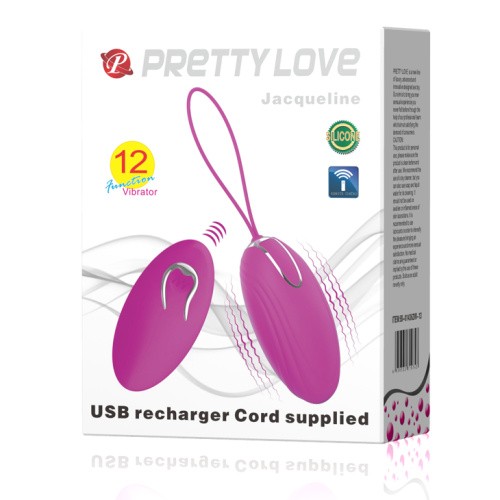 Pretty Love Jacqueline Egg Purple - Виброяйцо, 7.8 см (фиолетовый)