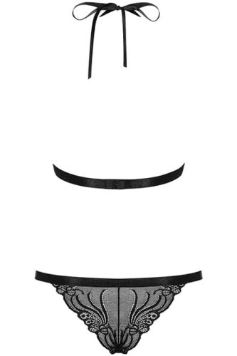 Obsessive 828-SET-1 - Мереживний еротичний комплект, S/M (чорний) - купити в Україні | Секс шоп SEX-SHOP.ua