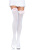 Leg Avenue Nylon Thigh Highs With Bow-панчохи з бантиком (білий з блакитним) - купити в Україні | Секс шоп SEX-SHOP.ua