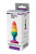 Colourful Love Rainbow Anal Plug Medium - Анальная пробка, 14 см (радужный) - sex-shop.ua