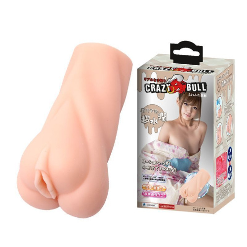 LyBaile Crazy Bull Vagina Masturbator Girl - мастурбатор вагина с эффектом смазки, 12 см (телесный) - sex-shop.ua