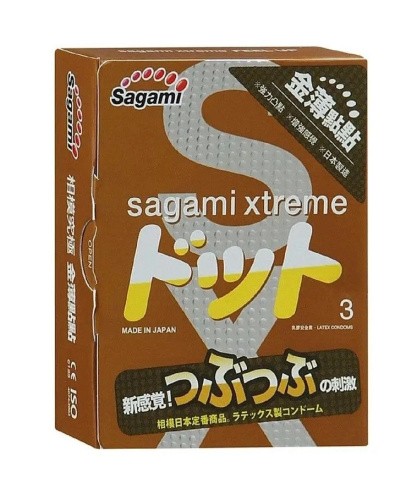 Sagami Xtreme Feel UP - Презервативы латексные, 3 шт - sex-shop.ua