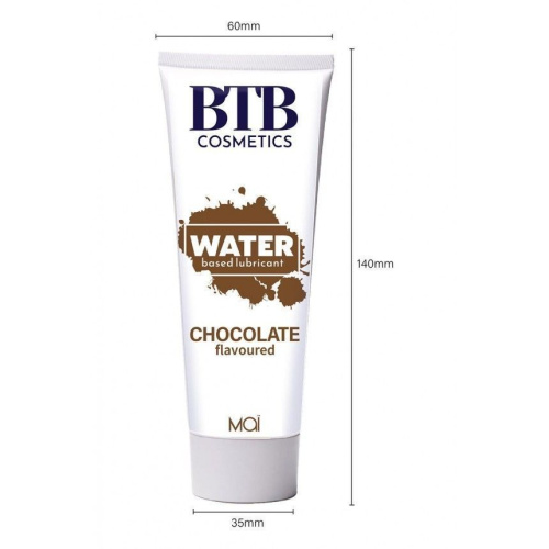 BTB Flavored Chocolat - Лубрикант на водной основе с ароматом шоколада, 100 мл - sex-shop.ua