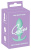 Cuties Mini Butt Plug - Силиконовая анальная пробка, 7.5х2.8 см (мятный)