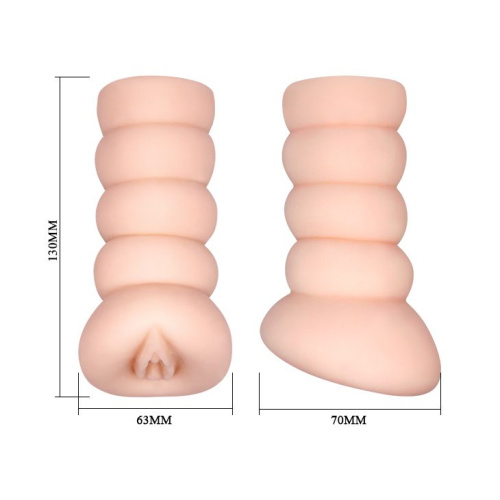 LyBaile Crazy Bull Manga Masturbator Flesh - Мастурбатор-вагина, 13х7 см