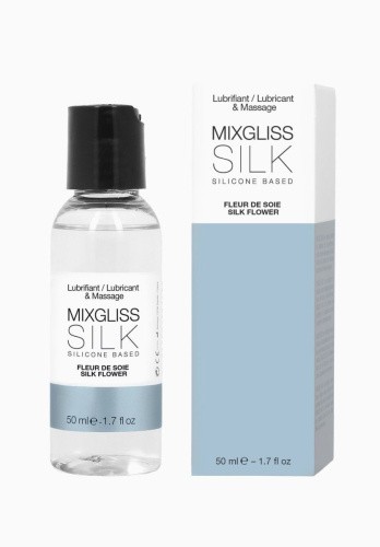 MixGliss Silk - Fleur De Soie - Лубрикант на силиконовой основе с цветочным ароматом, 50 мл. - sex-shop.ua