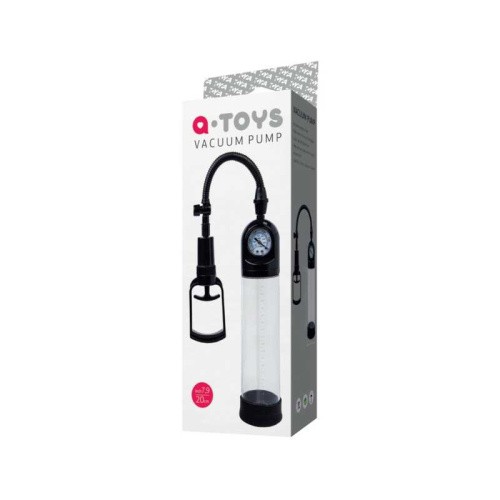 Toyfa A-Toys - Помпа для члена с манометром, 20х7 см