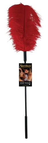 Sportsheets Ostrich Tickler - Перо страуса для изысканных ласк (красное)