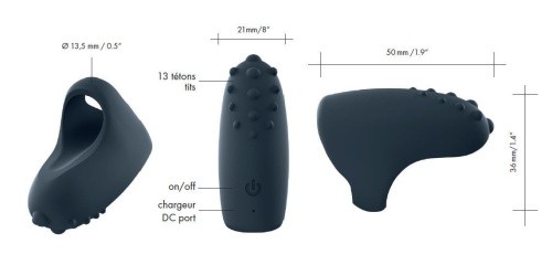 Dorcel Magic Finger - Перезаряжаемый вибратор на палец, 5х2.1 см (чёрный) - sex-shop.ua