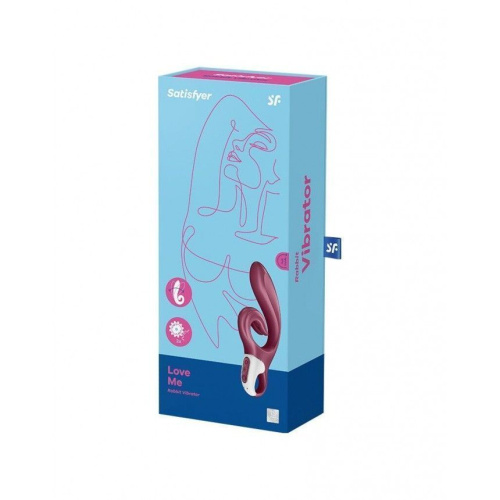 Satisfyer Love Me Red - Вибратор-кролик (красный) - sex-shop.ua