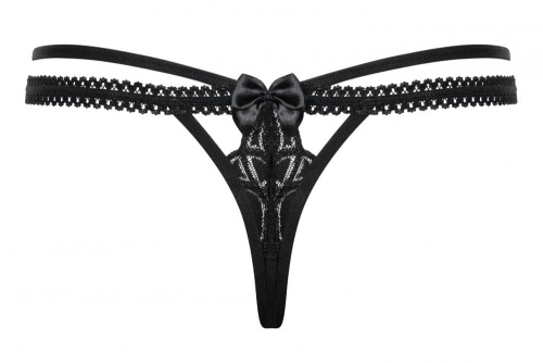 Obsessive Wonderia - еротичні стрінги, S/M (чорний) - купити в Україні | Секс шоп SEX-SHOP.ua