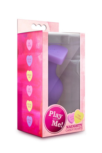 Blush Play With Me Candy Heart Do Me - Анальная пробка, 9 см (фиолетовый) - sex-shop.ua