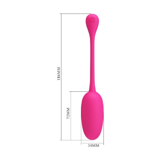 LyBaile Pretty Love Knucker Vibrating Egg виброяйцо с 12 режимами вибрации, 18.6х3.4 см