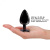 Dorcel - Diamond Plug - Металева анальна пробка з прикрасою у вигляді кристала (чорна) L - купити в Україні | Секс шоп SEX-SHOP.ua