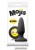 NS Novelties Mojis Plug #OMG Medium - средняя анальная пробка, 10,5х3,7 см (черный) - sex-shop.ua