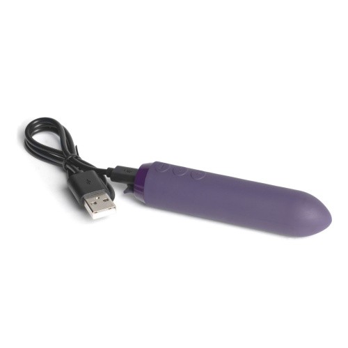 Je Joue Classic Bullet Vibrator Purple - минивибратор с фиксацией на палец, 9х2,4 см. (пурпурный) - sex-shop.ua