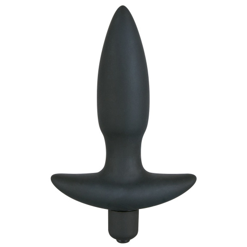 Orion Black Velvet Vibrating Plug Small анальная пробка с вибрацией, 13х2.7 см (S) - sex-shop.ua