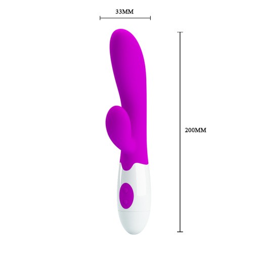 Pretty Love Alvis Vibrator Purple - Вибратор с толстым клиторальным отростком, 20х3.3 см (фиолетовый) - sex-shop.ua