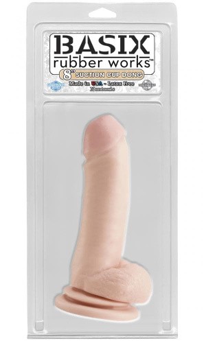 Фаллоимитатор Basix 8" SC Dong, 20x4.6 см