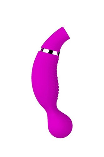 LyBaile Romance Pecker Sucking Vibrator Purple - Вибратор для клитора, 16х3.8 см