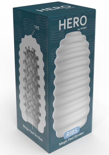Мастурбатор ToyJoy Hero Medium Ribs - купити в Україні | Секс шоп SEX-SHOP.ua