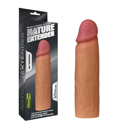 LoveToy Revolutionary Silicone Nature Extender Flesh, Add 1