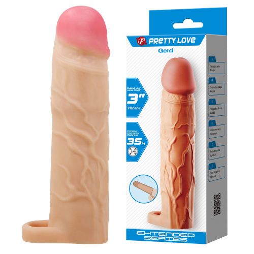Насадка на пенис Pretty Love Gerd Penis Extender, 19.5 см