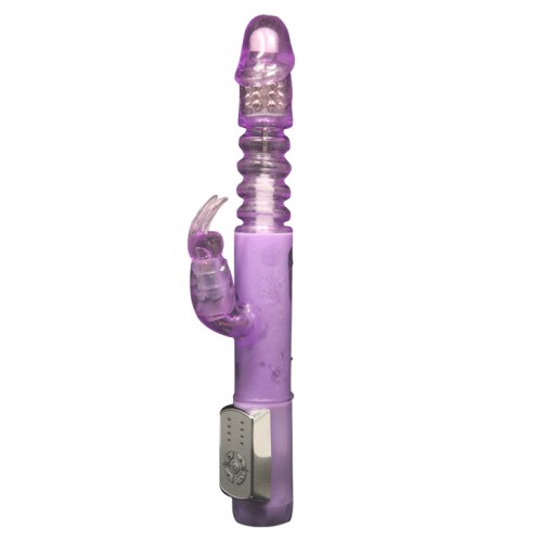Deluxe Dream Lover Vibrator Purple With Bunny - вібратор-кролик з обертанням, поштовхами та вібрацією, 26х3 см - купити в Україні | Секс шоп SEX-SHOP.ua