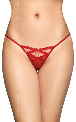 SoftLine G-String 2494 - red - Женске стринги, M/L (красный)