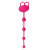 LoveToy 10 "Silicone Frog Anal Beads - анальная цепочка, 22х2.3 см (розовый) - sex-shop.ua