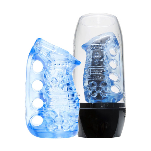 Fleshlight Fleshskins Grip Blue Ice – інноваційний мастурбатор, 13.5 см (блакитний) - купити в Україні | Секс шоп SEX-SHOP.ua