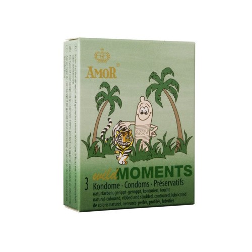 Amor Wild Moments – рельєфні презервативи, 3 шт